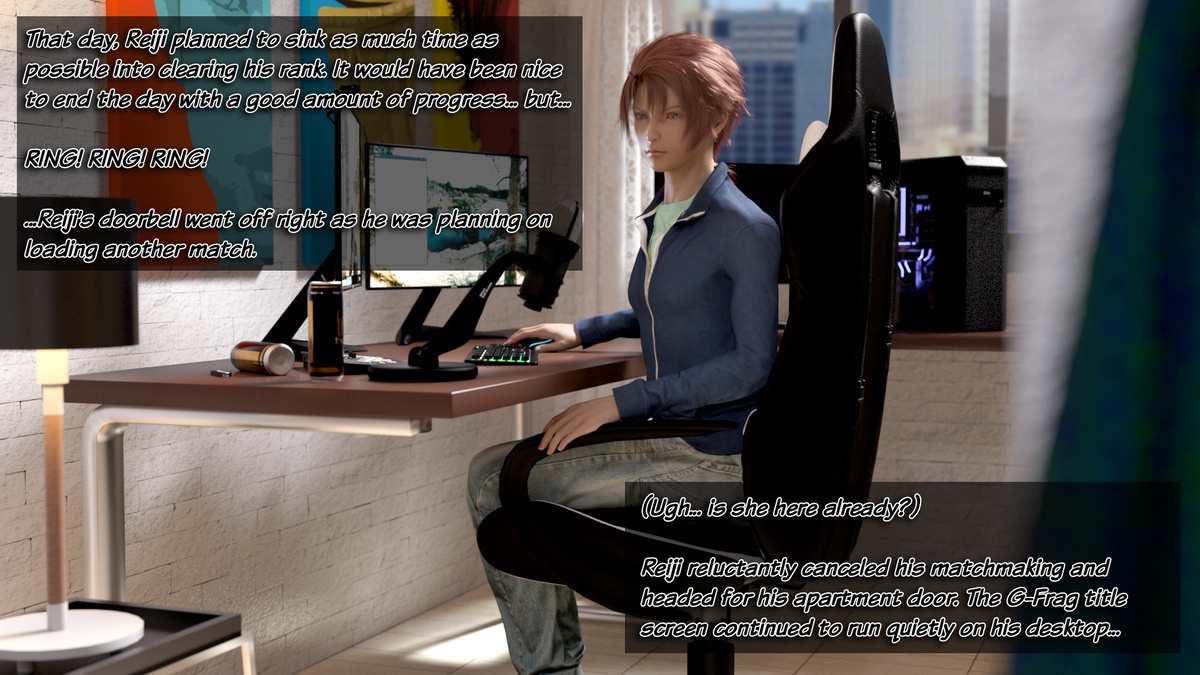 Gamer Defeated and Humiliated by a Girl in a Miniskirt page 5 full