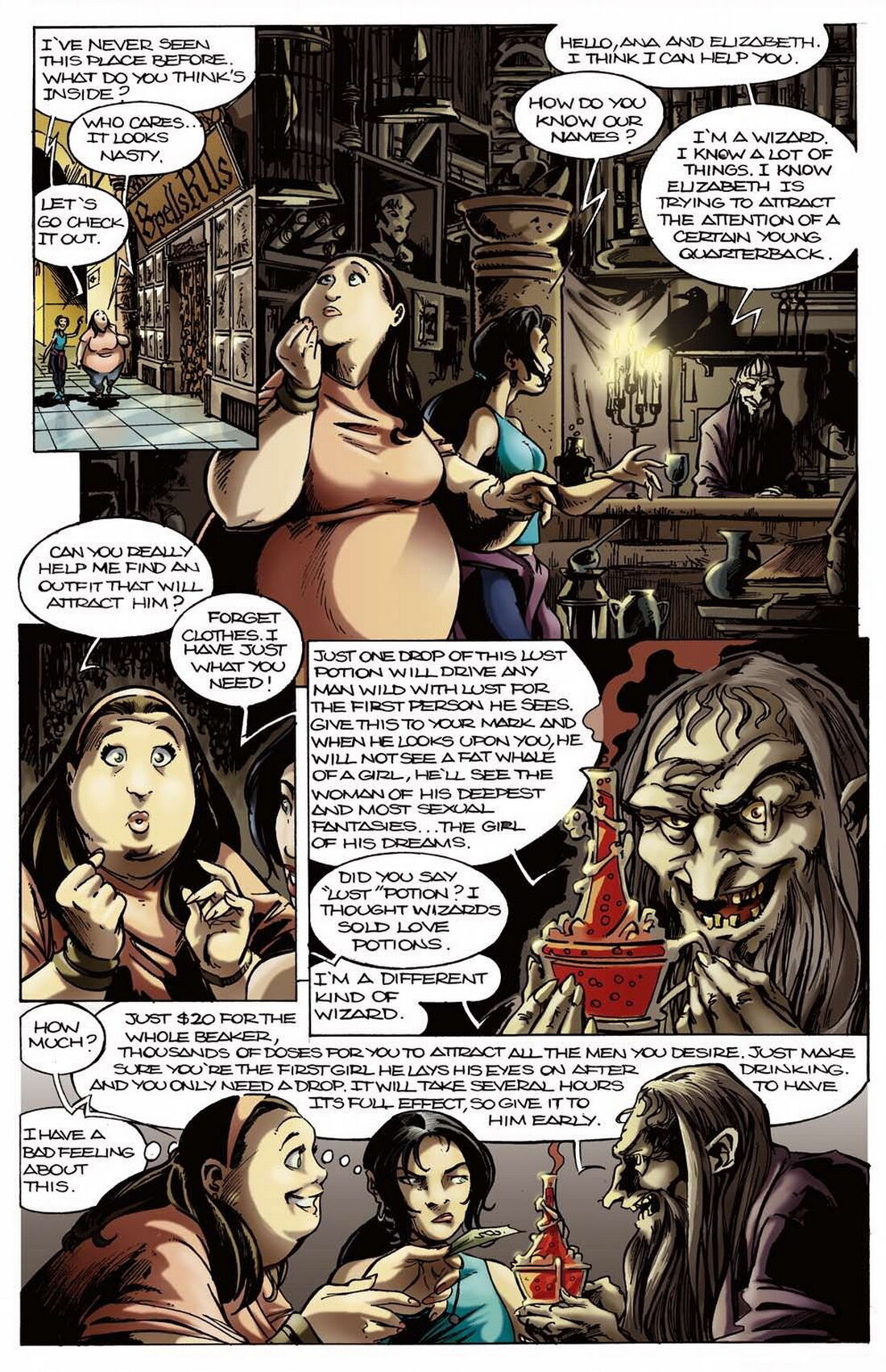 BotComics - Spell's R Us - Dream girl page 3 full