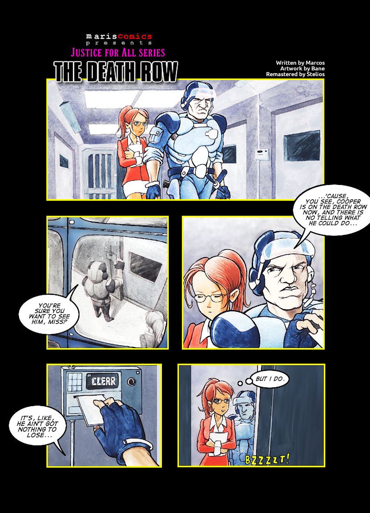 Justice For All #3 - Death Row page 1 full