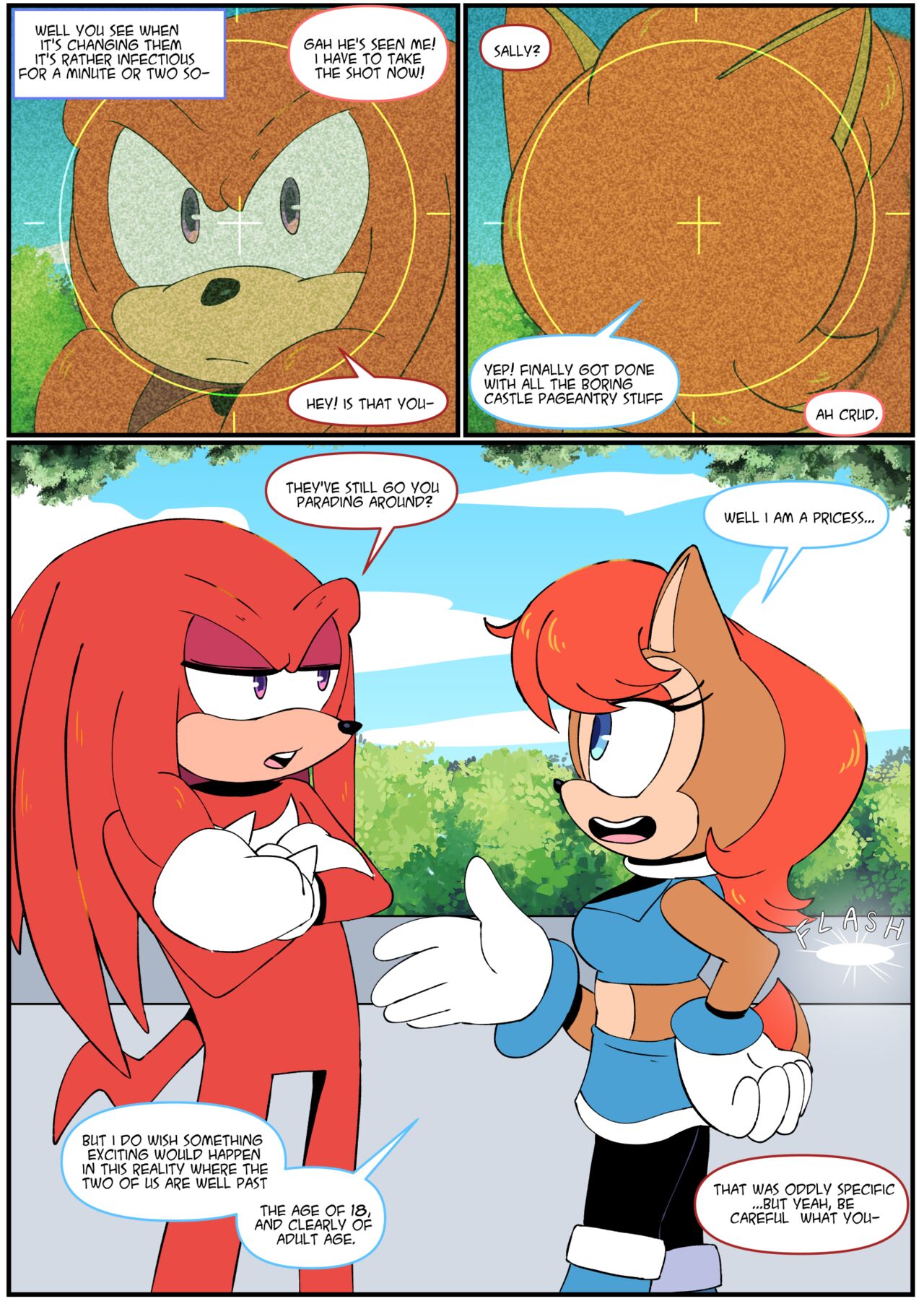 Gotta Girl Fast #5: Sally & Knuckles page 2 full