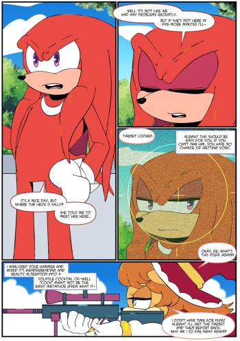 [FluffyTG] Gotta Girl Fast #5: Sally & Knuckles cover