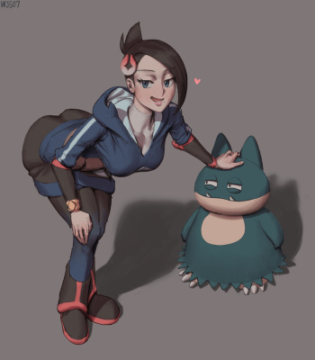 [wjs07] Mai and Snorlax (Pokemon) cover