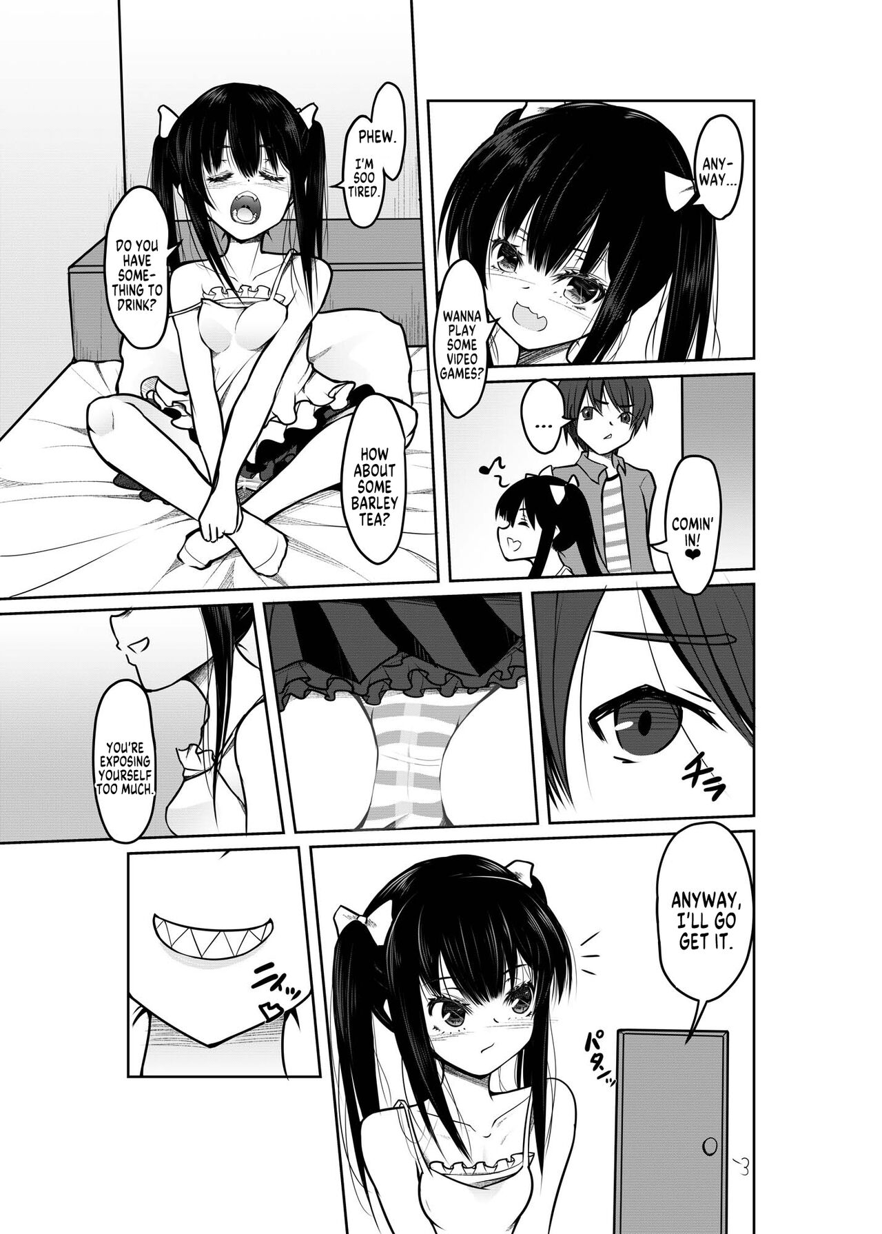 "Otona nanoni Doutei w Dassaa w" toka Aotte kita TS Mesugaki o Wakaraseru! | Teaching TS Mesugaki a Lesson! page 4 full