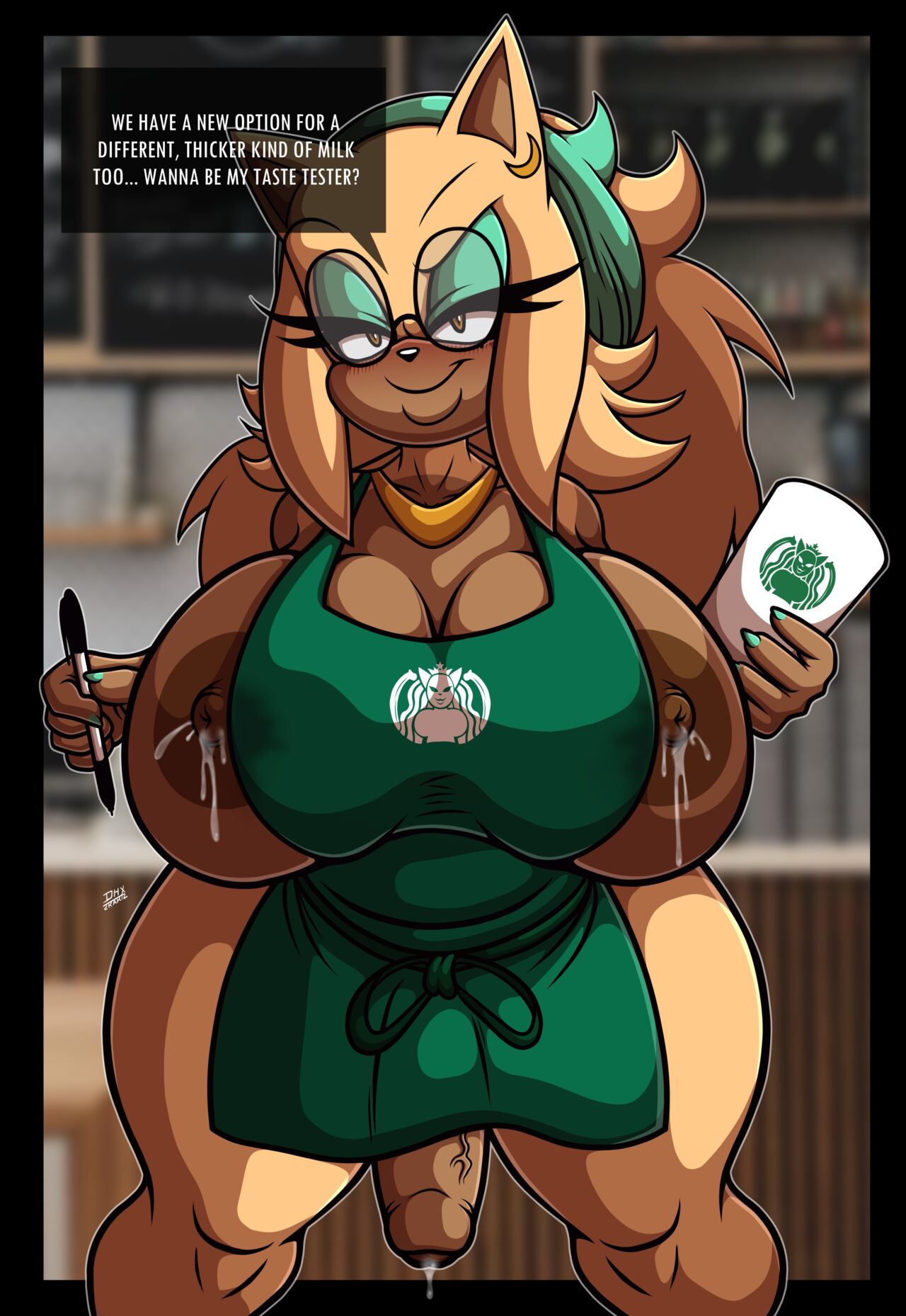 Desirée working at Starfucks I mean Starbucks! page 10 full