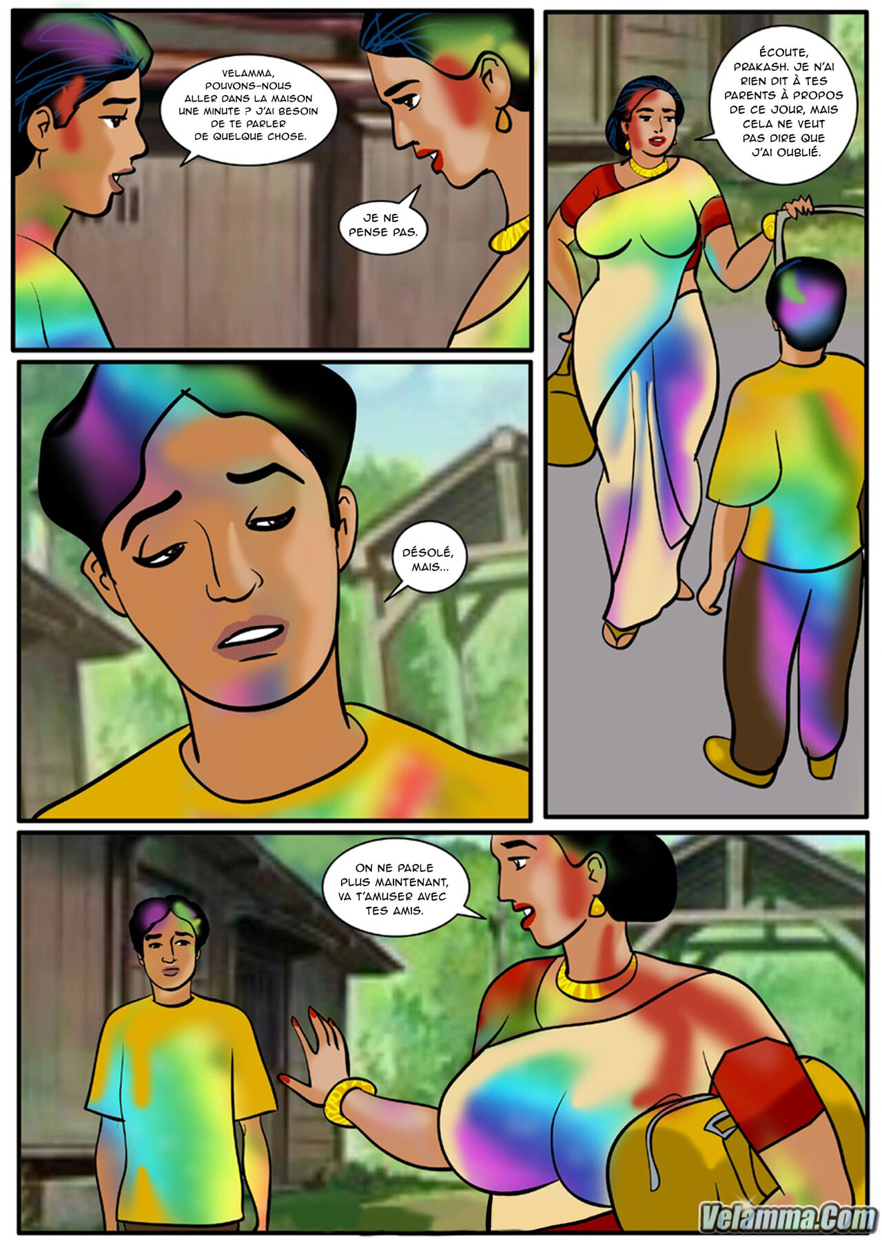 Velamma - 008 - Holi - Le festival de la couleur et... page 12 full