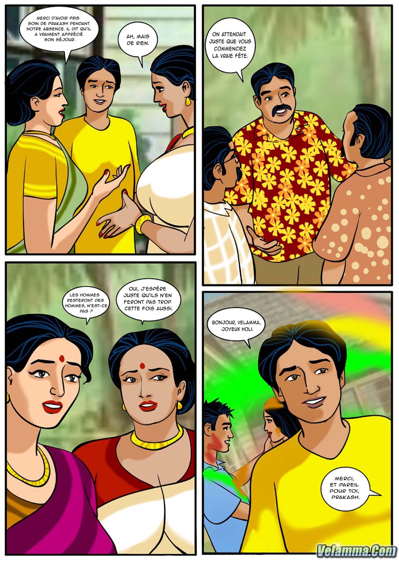 Velamma - 008 - Holi - Le festival de la couleur et... - Page 4 - Comic  Porn XXX