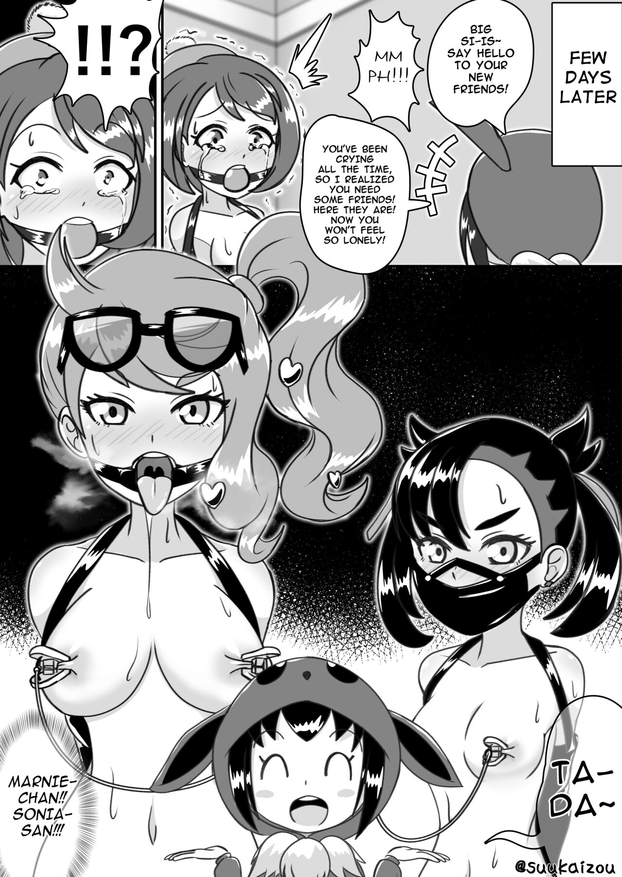 Yuri-chan, Pokemon pretend to be naked and take a walk with a nipple lead page 12 full