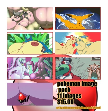 [MIDSUMMERNIGHTSDREAM & Orikomi/HornyOri] Pokemon Image Pack cover