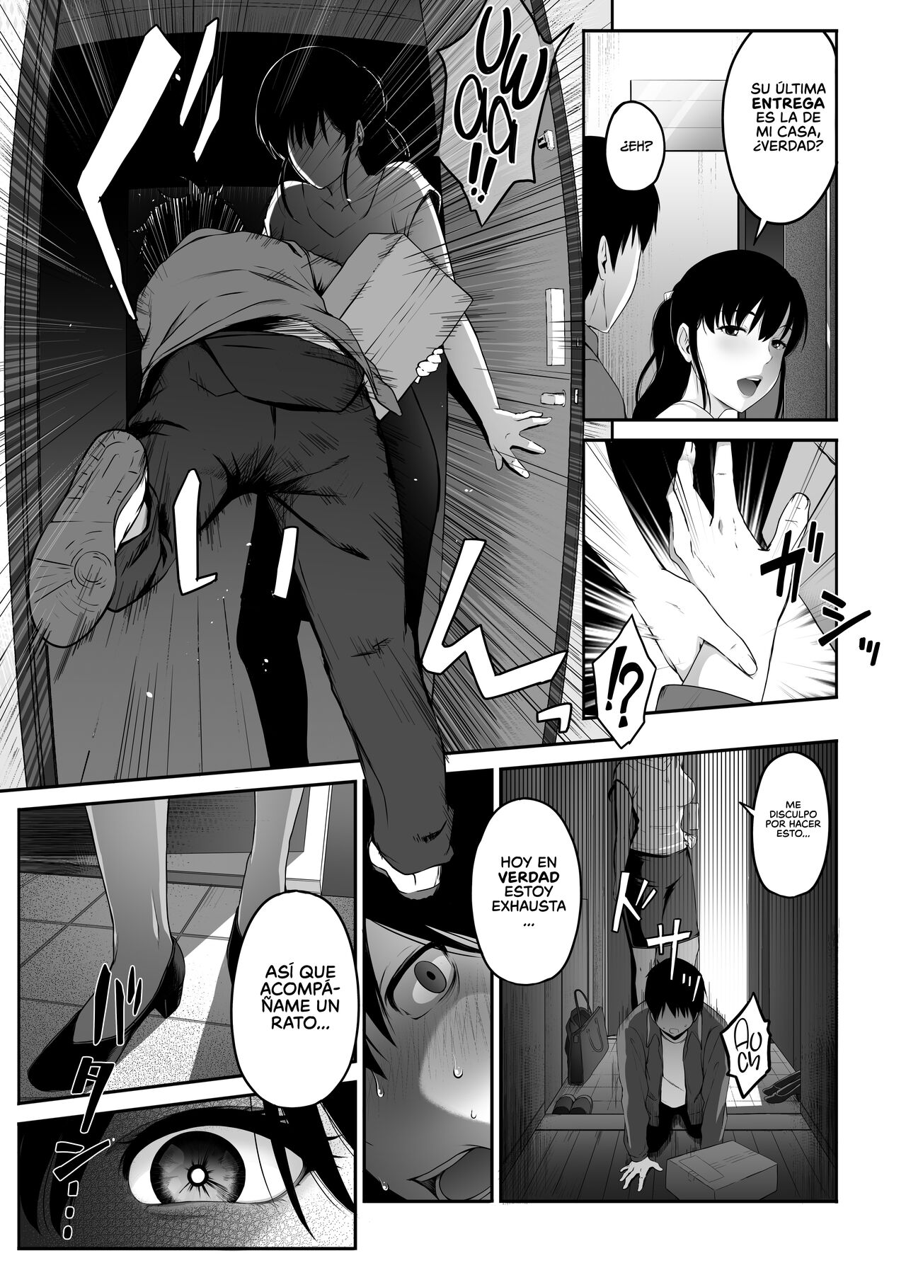 Takuhaikun ga Yarareta! ~ Hatsujou o Nesan ga Neratteita Otodokemono wa Oredeshita ~ | ¡El Repartidor ha sido engañado! ~El Paquete que esa Mujer Pervertida Estaba Esperando era Yo~ page 9 full