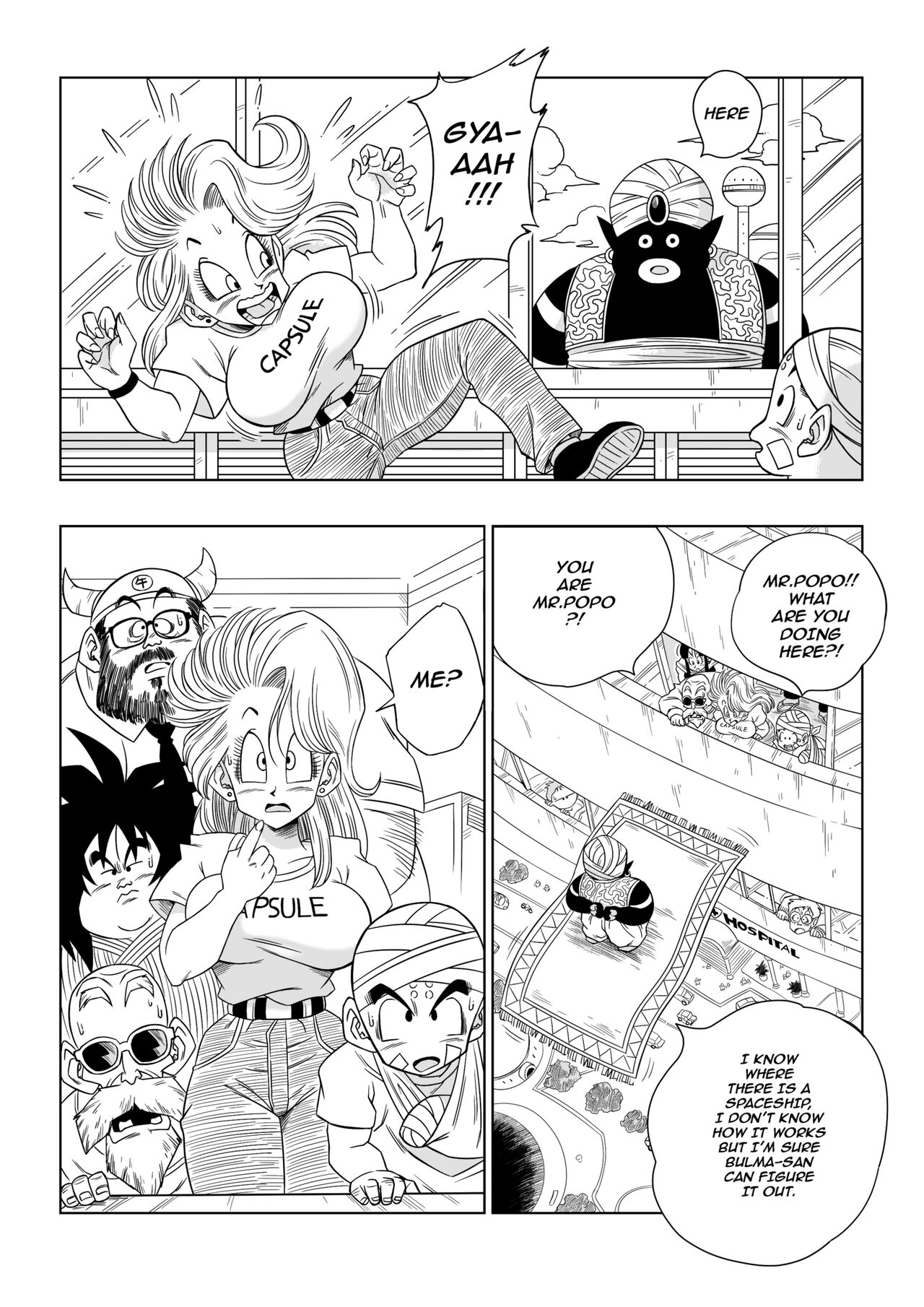 Bulma Meets Mr.Popo - Sex inside the Mysterious Spaceship! page 3 full
