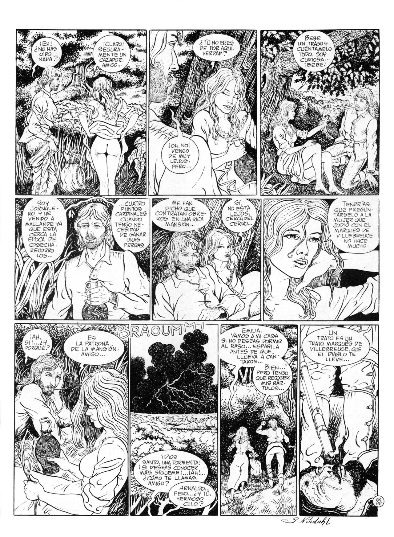 Les damnés de Mallande / Los Condenados de Mallande page 9 full