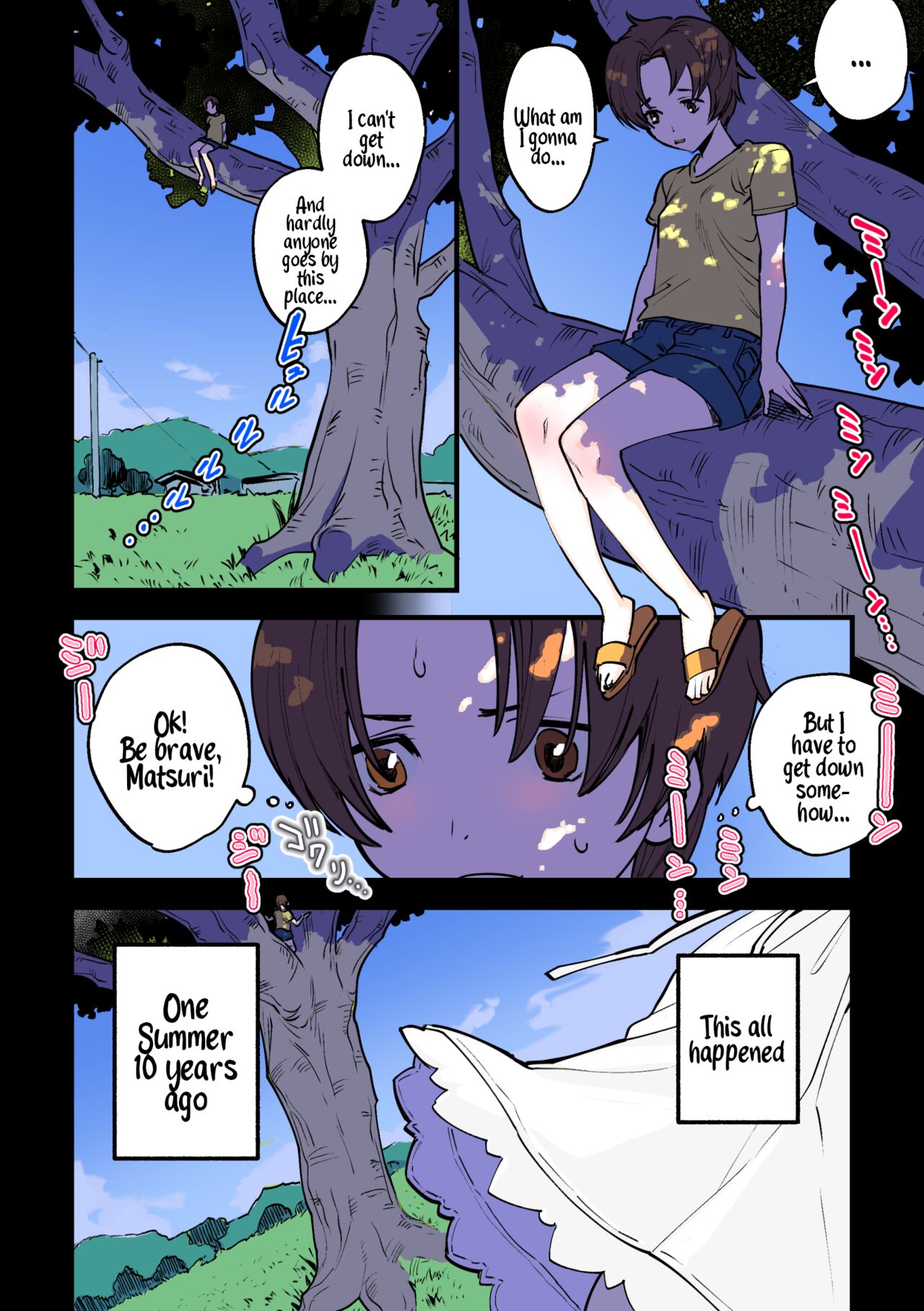 Eien ni Tsuzuku Natsu ~Futanari Kaii x Shoujo~ | A Summer That Lasts Forever ~Futanari Ghost x Girl~ page 2 full