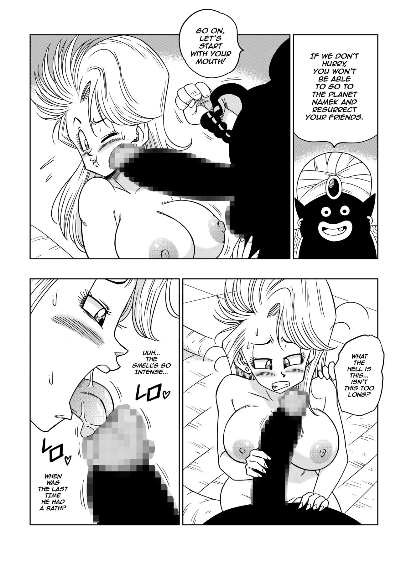 Dagon Ball - Bulma meets Mr.Popo - Sex inside the Mysterious Spaceship! -  Page 9 - Comic Porn XXX