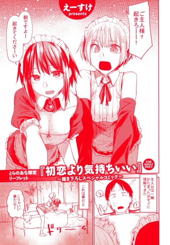 [Esuke] Hatsukoi yori Kimochi Ii Toranoana Gentei 4P Leaflet cover