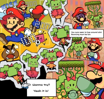 Mimi x Mario (Super Paper Mario) cover
