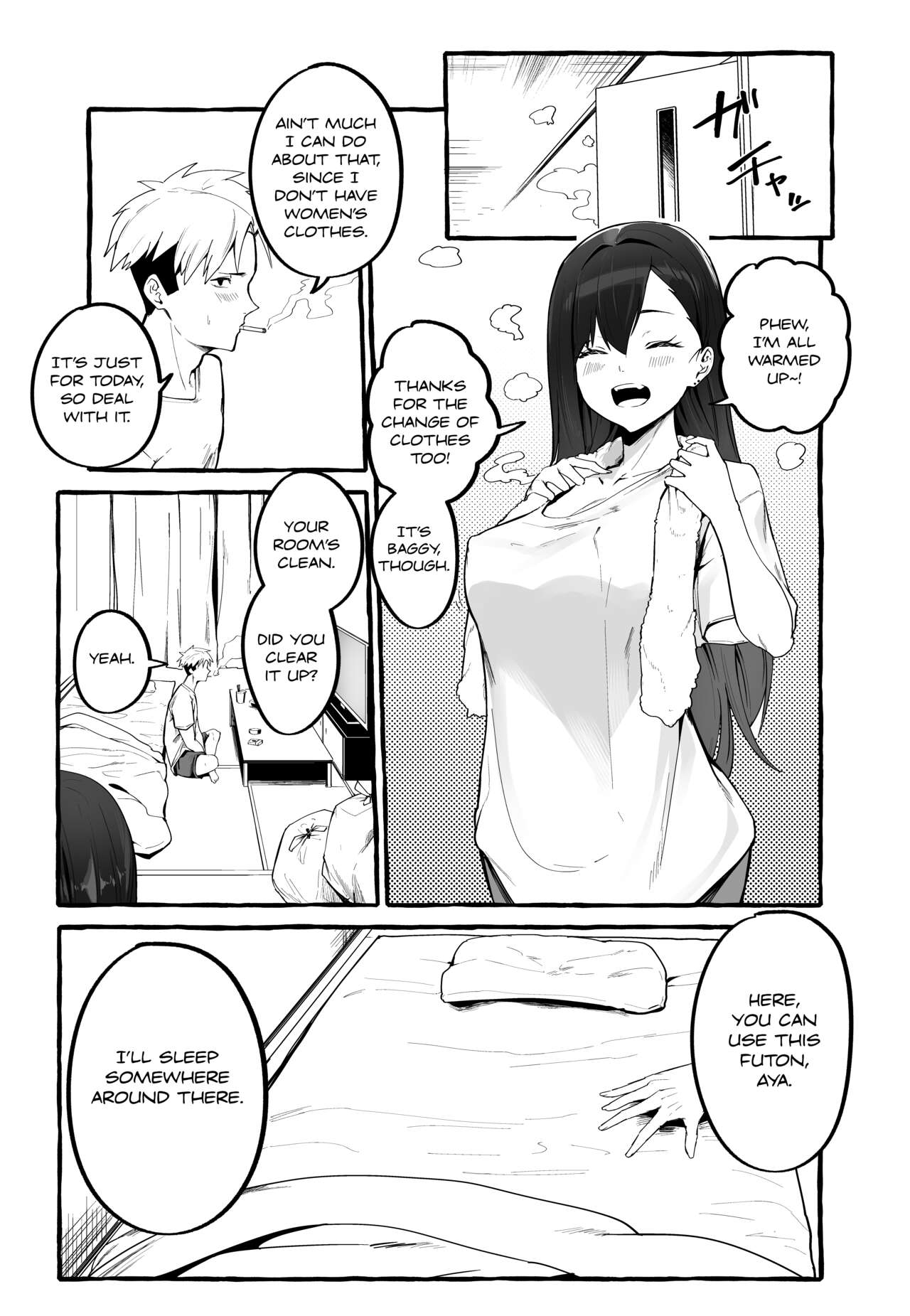 Kyonyuu Motokano o Tomete Agetara Orei ni Shiboritoraremakutta Hanashi. | A Story About How I Let My Busty Ex-Girlfriend Stay Over and Got Milked Dry in Return. page 8 full