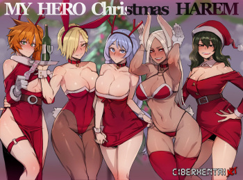 [ratatatat74] MY HERO Christmas HAREM [Colorized] (Spanish) cover