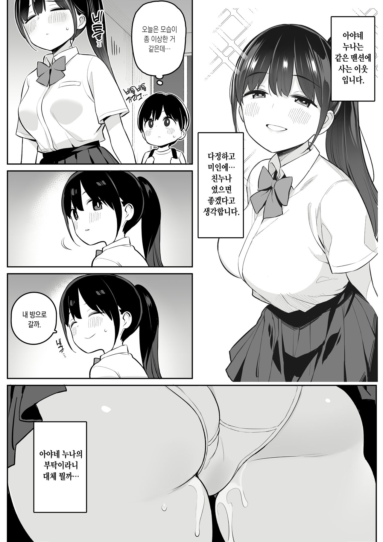 Mijika na Onee-san ga Succubus datta node Sakusei sareru Ohanashi | 친한 누나가 서큐버스라서 착정당하는 이야기 page 3 full