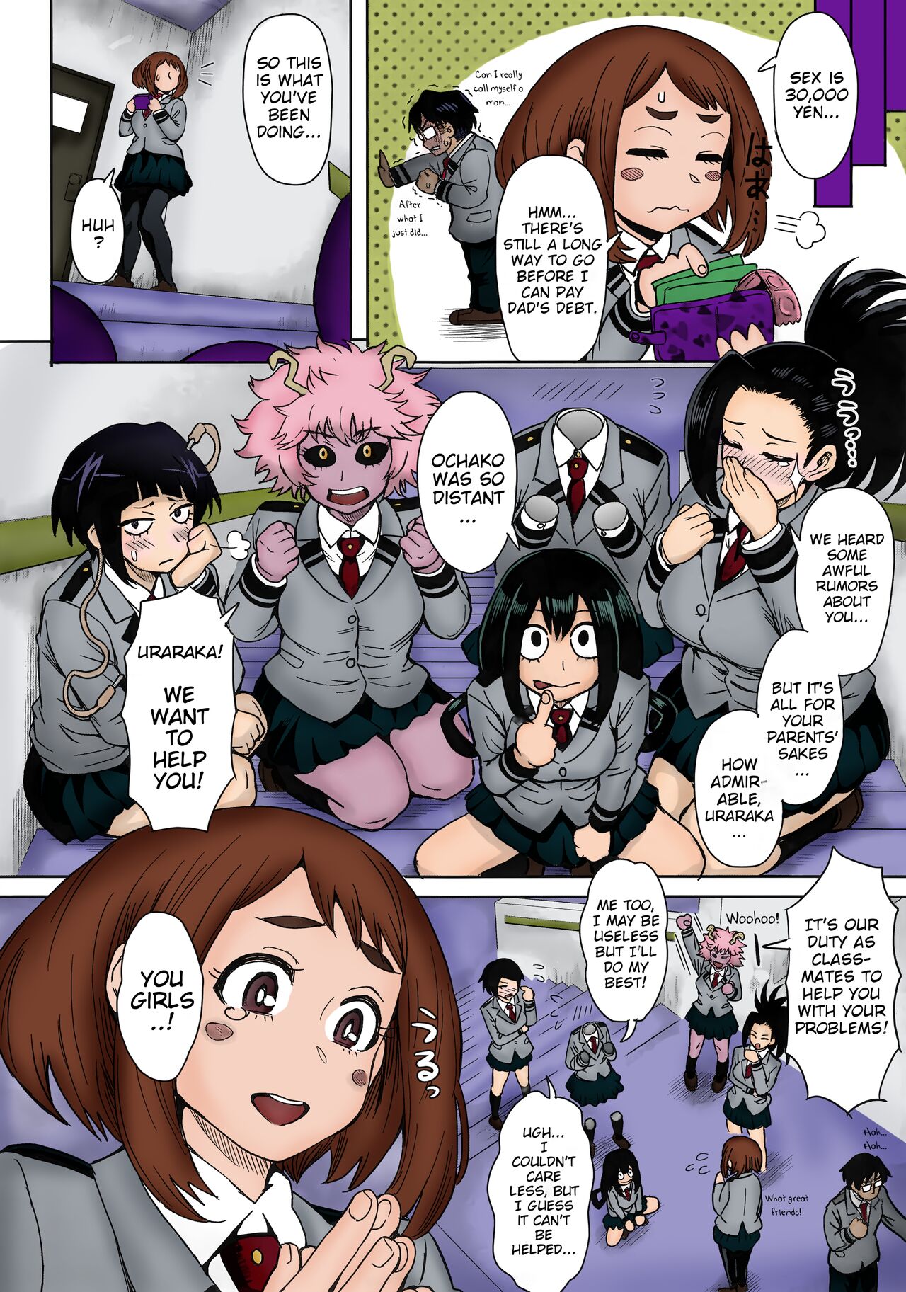 Uraraka Ura Fuuzoku | Urarakas Behind-the-Scenes Prostitution - Page 10 - Comic  Porn XXX