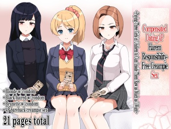 [Sasanoha Toro] Enkou 4P Harem Musekinin Nakadashi H ~Enjoukousai de Seifuku Shoujo 3-Nin ni Nama de Nakadashi Shimakuru~ [English] [Shizuhaki] [Digital] cover
