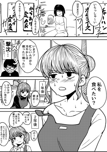 [Isako Hankei] [2P Manga] Shokudou Nounesan O Tabetai Hanashi cover