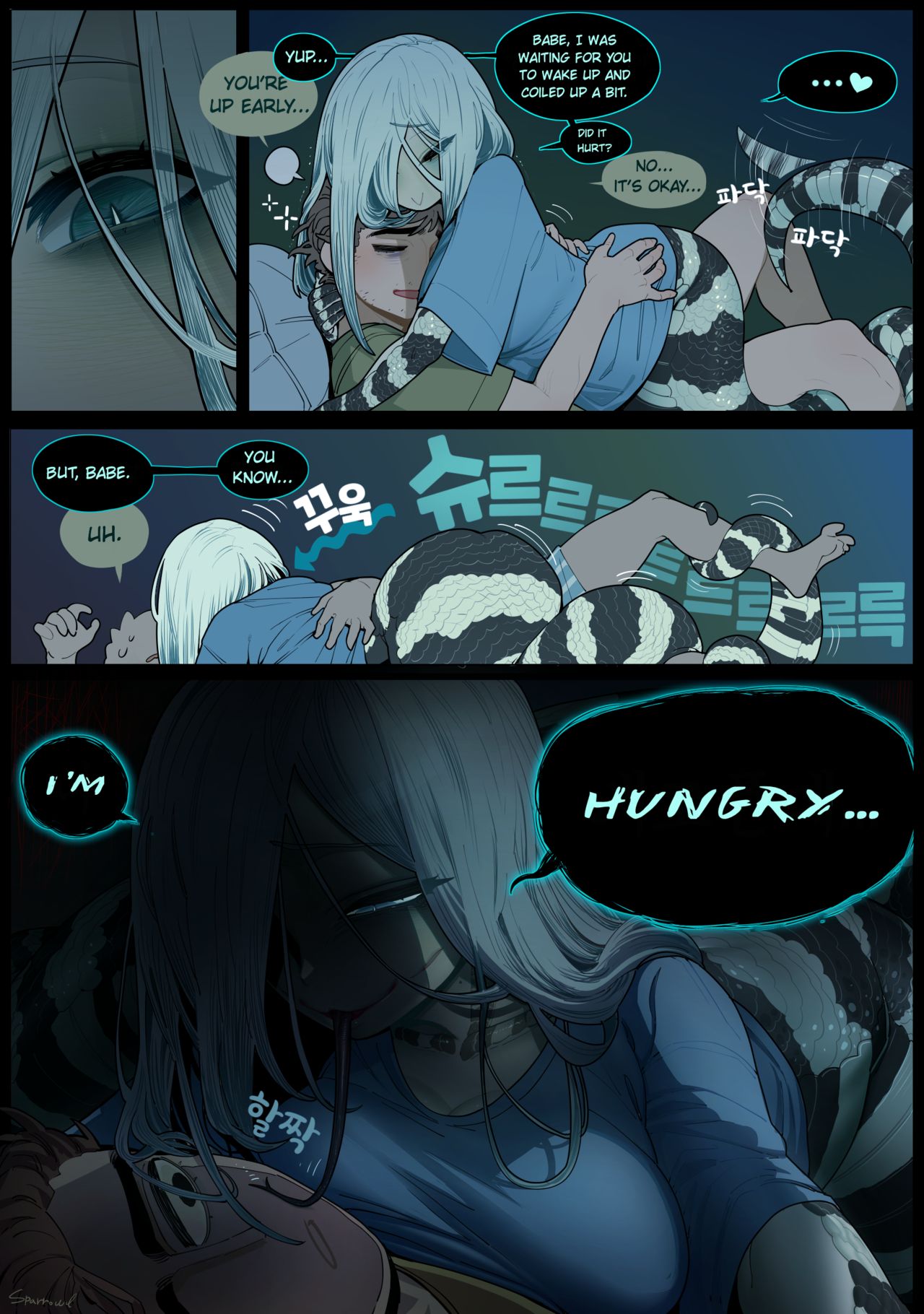 Wholesome diligent husband x Lewd sleepy Snake wife page 3 full