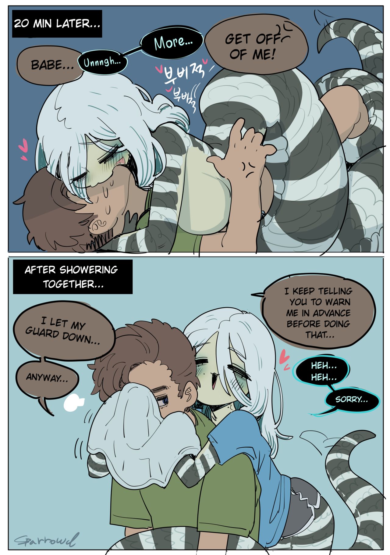 Wholesome diligent husband x Lewd sleepy Snake wife page 9 full