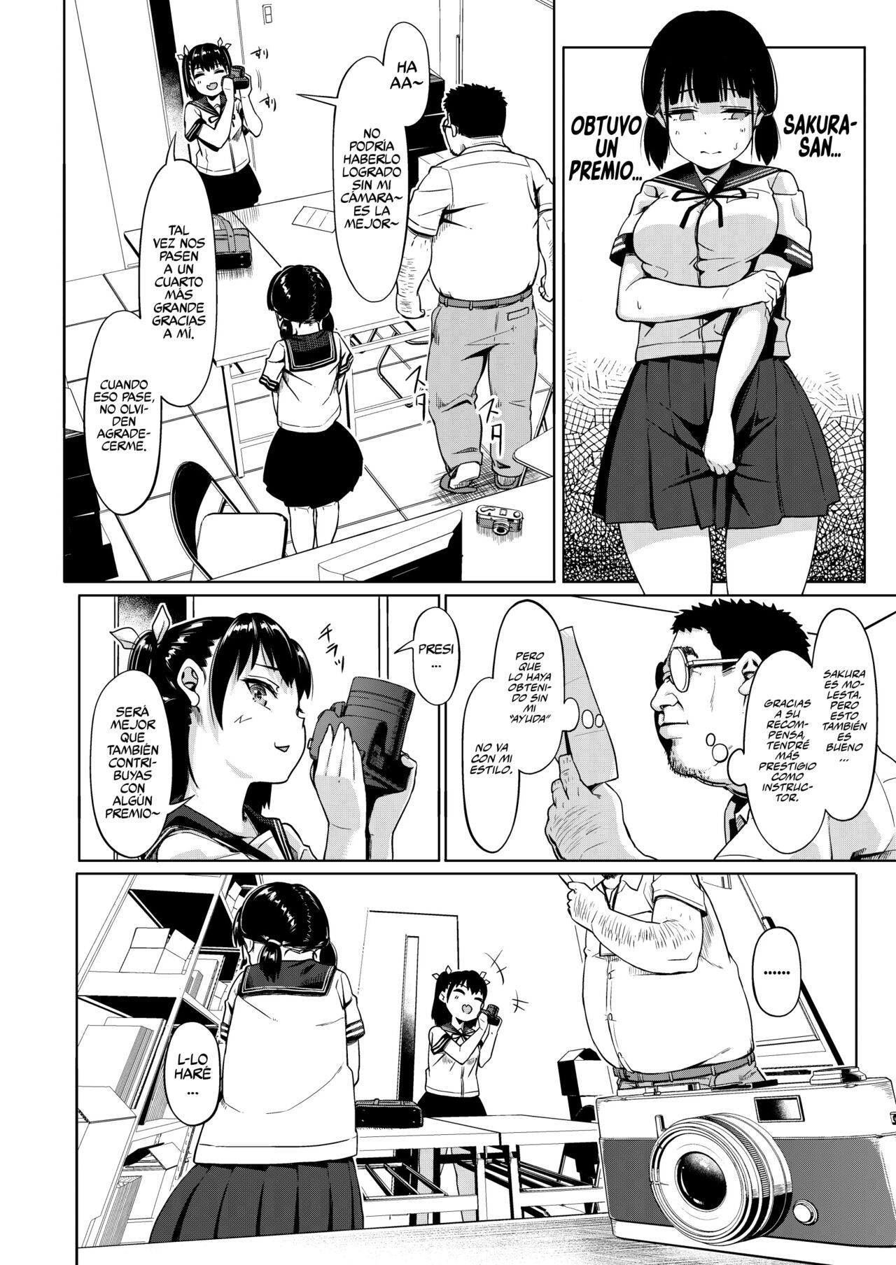 Joshi Shashin-bu to Oji-san Shidouin ~Kuimono ni Sareta Akogare~ page 12 full