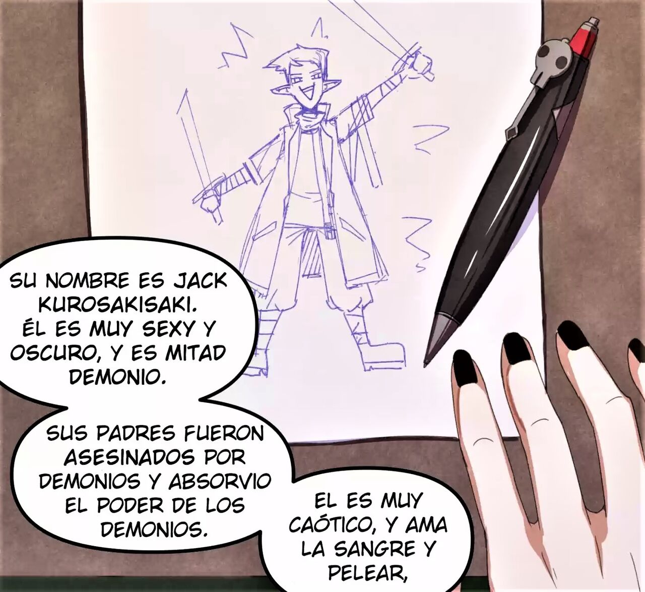 The Jock & The Goth Girl español page 8 full