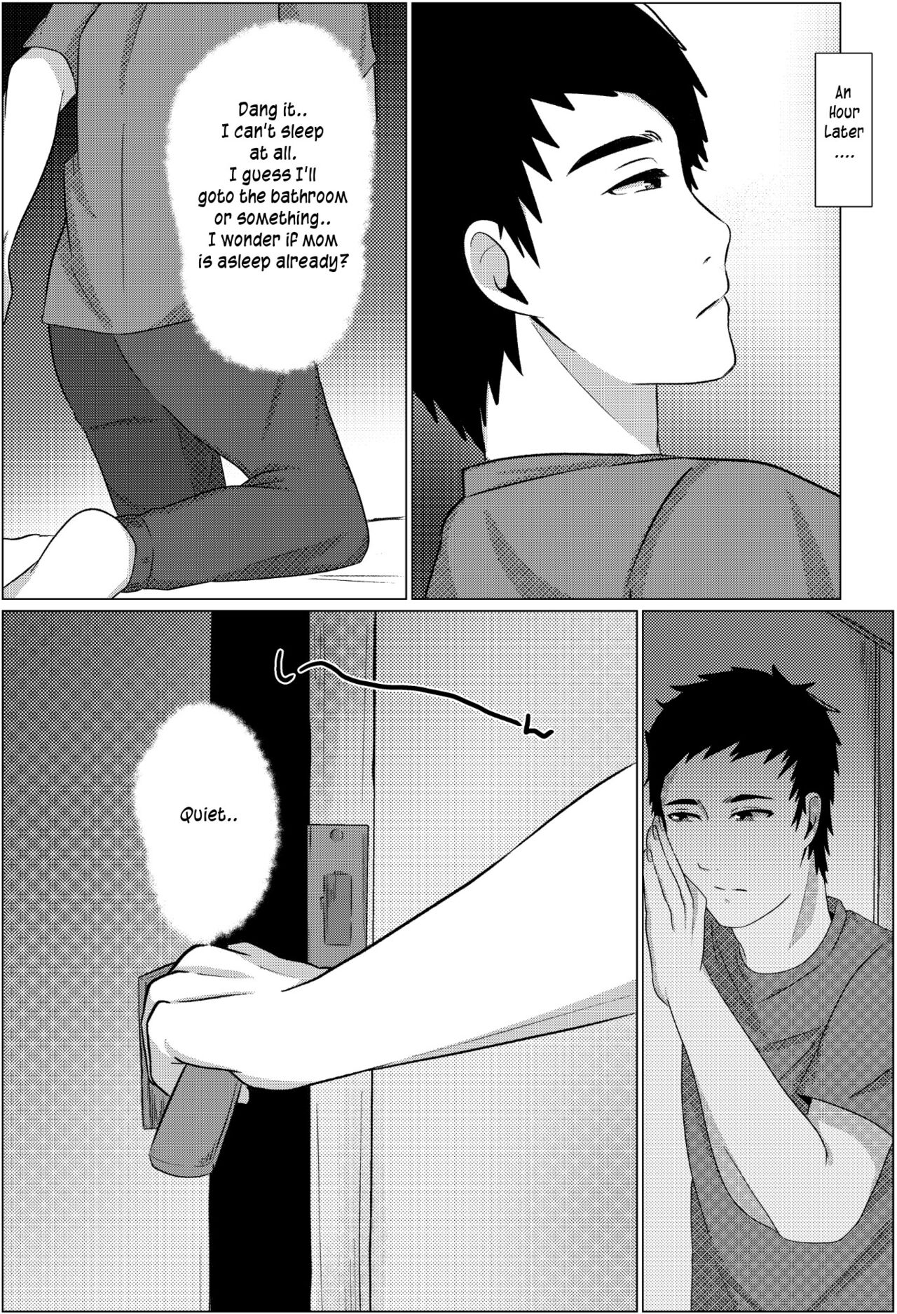 Yobai kara Hajimaru Haha to Musuko no Fuufu Seikatsu | Late night visit leads mother and son to marital relations page 8 full