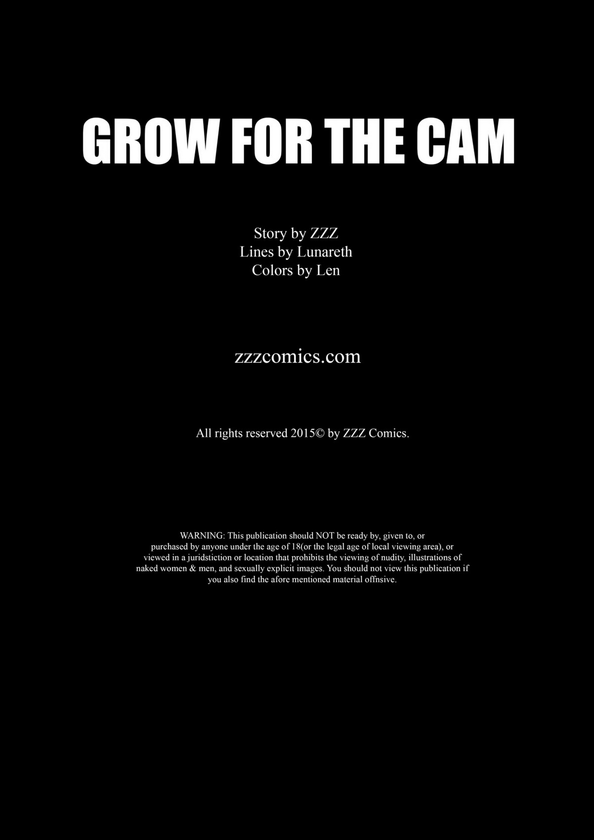 ZZZ Comics - Grow For The Cam 1-2 page 2 full