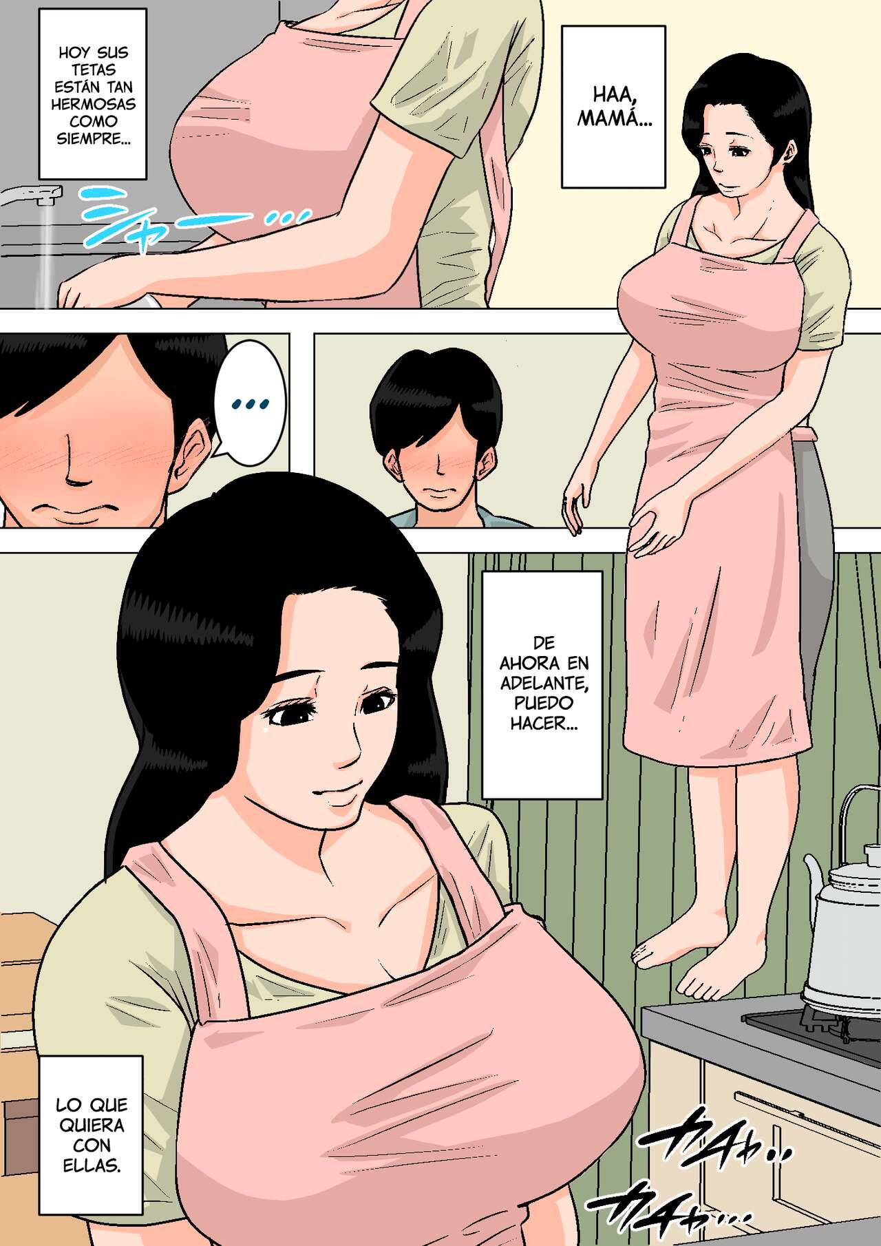 Okaa-san no Oppai wa Momitai Houdai! ~Tamattara Dashite Ageru kara~ │ ¡Jugando con las tetas de mamá! ~Ayudándolo a venirse cuando lo necesite~ page 2 full