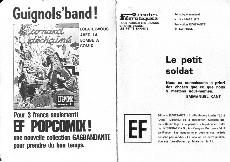 Elvifrance - Contes féérotiques 11 - Le petit soldat page 2 full