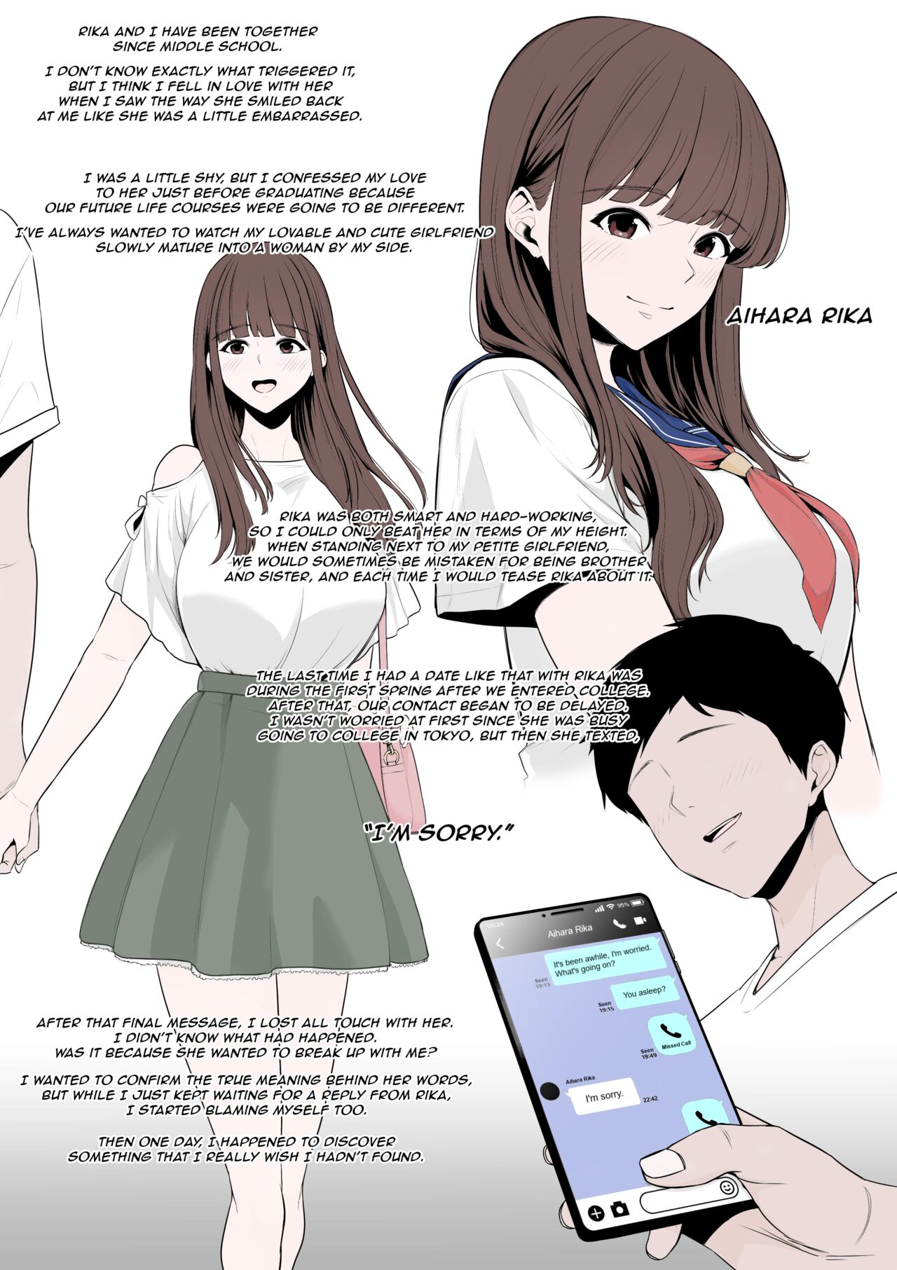 Mizushirazu no Kokujin ni Sukkari Kaerarete Shimatta Boku no Kanojo | My girlfriend is completely transformed by an unfamiliar black man page 2 full