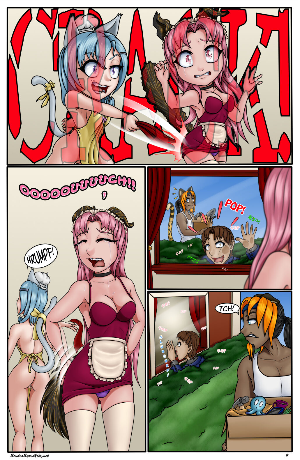 The Cat House Vol. 6: Maid vs Chef Fight page 11 full