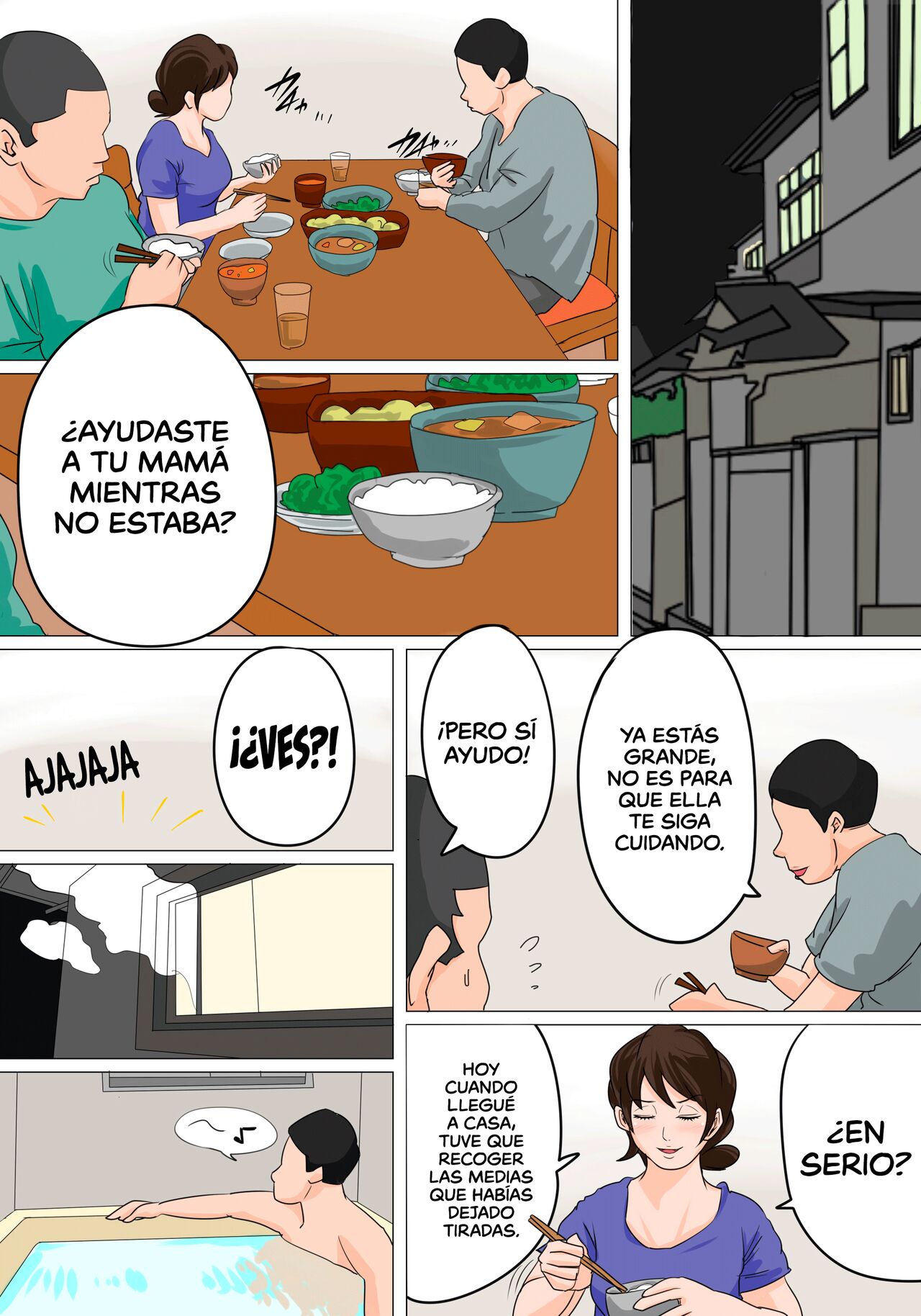 Nichijou-teki ni Okaa-san ni Dasu Seikatsu ~Otou-san ni Naisho no Nakadashi Ecchi Hen~ │ Viniendo todos los días en mi mamá ~Papá no sabe que cogemos y me vengo adentro~ page 10 full