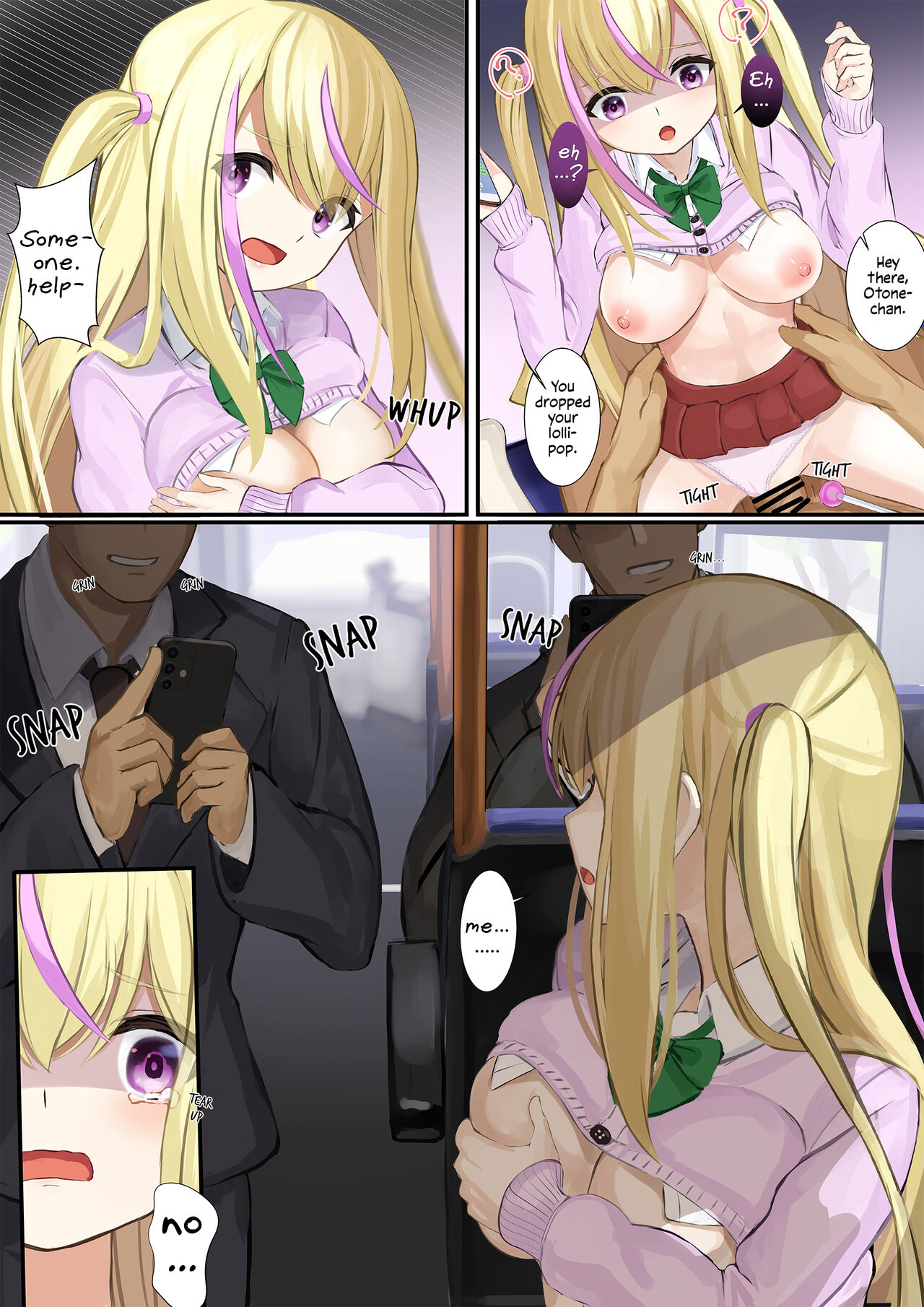 Ninshiki Sogai Apuri Wo Tsukatte JK Wo Okashite Mita | Using An Awareness Blocking App To Rape High School Girls 17 page 3 full