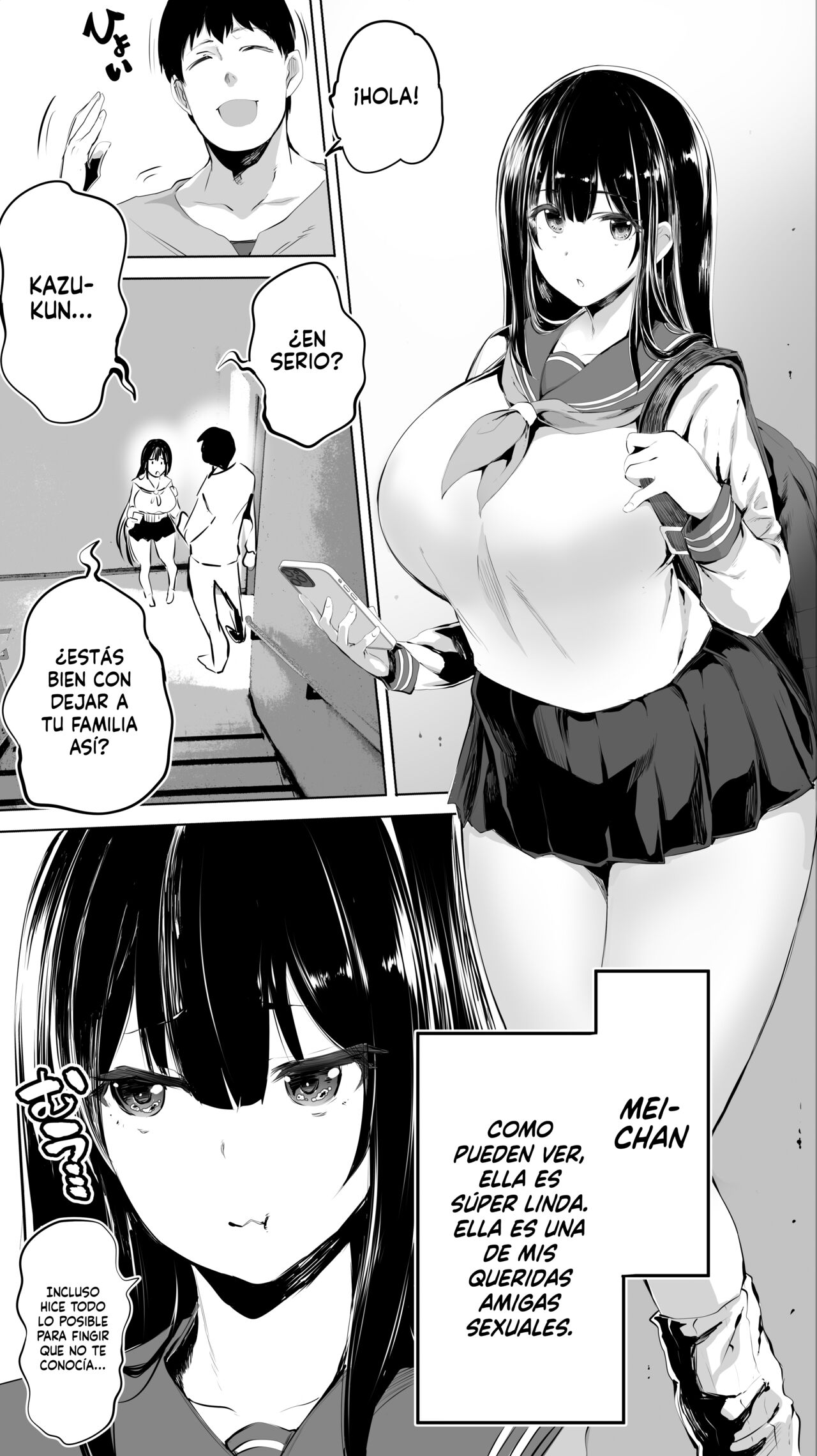 Jimoto no Hame Tomo. "Joshikousei M" | La Amiga Sexual de mi Ciudad Natal. "Chica de Preparatoria M" page 11 full