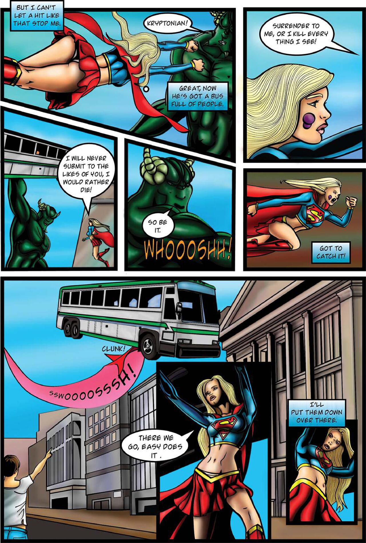 Supergirl: Issue #1 - Demonic Bloodsport Part 1 page 12 full