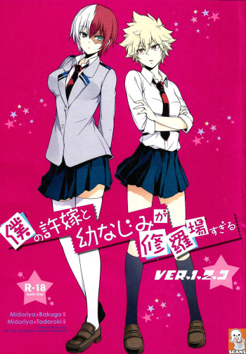 Boku no Iinazuke to Osananajimi ga Shuraba Sugiru Volume 1, 2 & 3 (Boku no Hero Academia) cover
