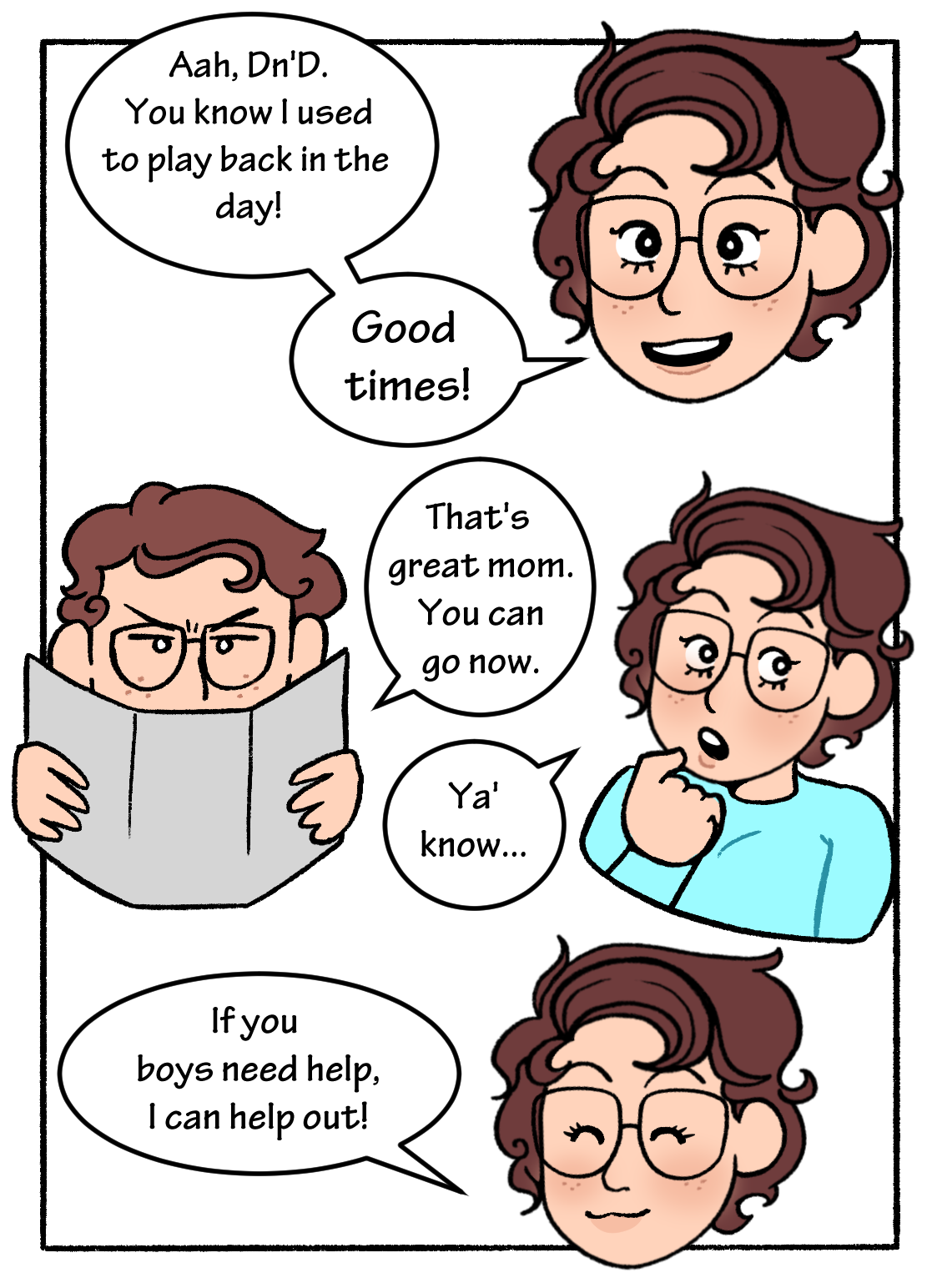 Mom! Don't Interrupt Our DnD Campaign! page 5 full