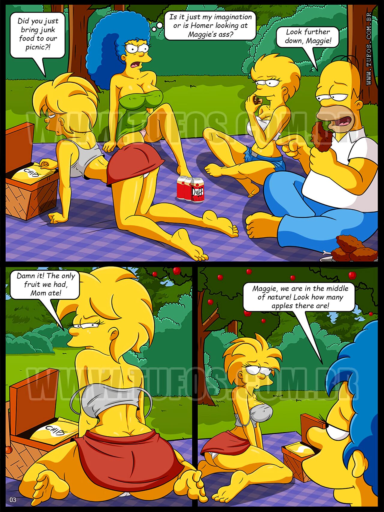 Os Simptoons em: Piquenique Proibido page 3 full