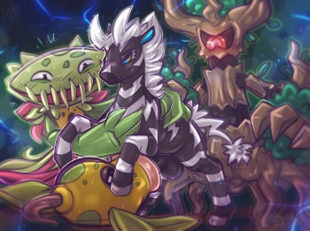 [dimwitdog] Zebstrika and the Plant Gang (Pokemon) cover