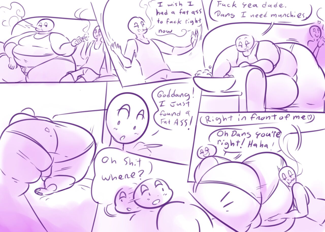 A Blunt and a Bro with Fat Ass page 1 full