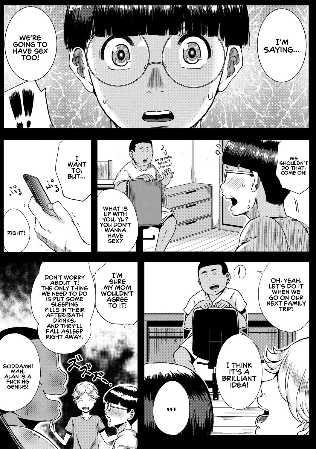 Koukan Toraianguru | A Triangle of Adultery Between Sons and Mothers page 10 full