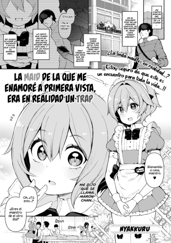 [Nyakkuru] Hatsukoi no Maid-san ga Jitsu wa Otokonoko datta Ken (Gekkan Web Otoko no Ko-llection! S Vol. 70) [Spanish] [Mely Scans] [Digital] cover