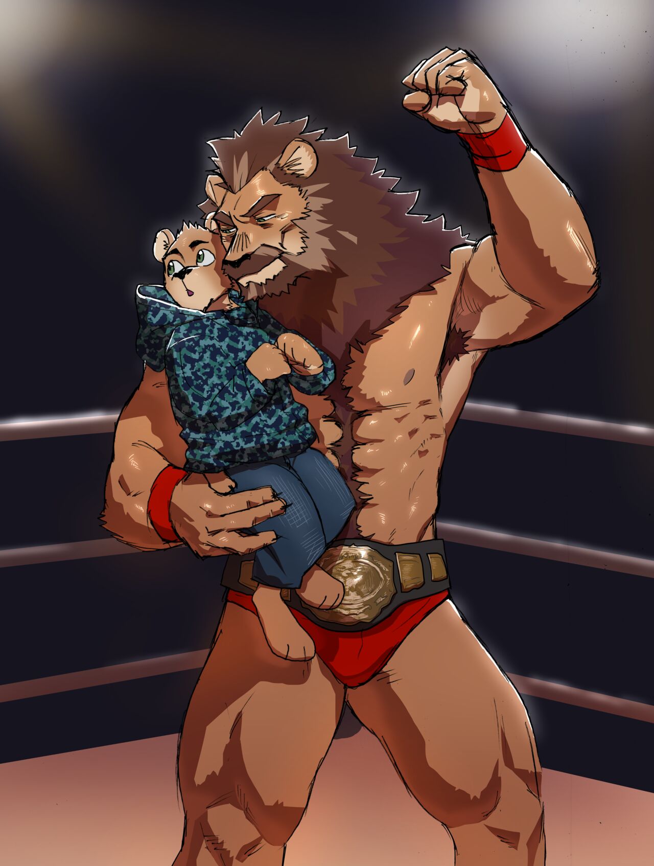 Bear Hug Battle  - BlackSun's Story page 1 full