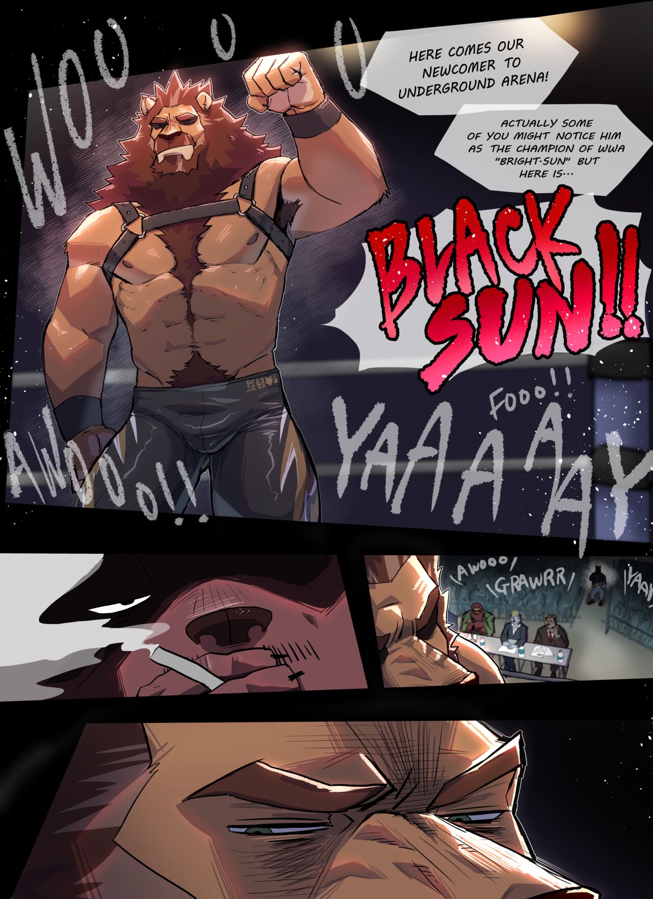 Bear Hug Battle  - BlackSun's Story page 11 full