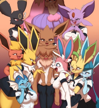 [Burgerkiss] Eeveelutions Junior Group/Senior Group/Sophomore Group cover