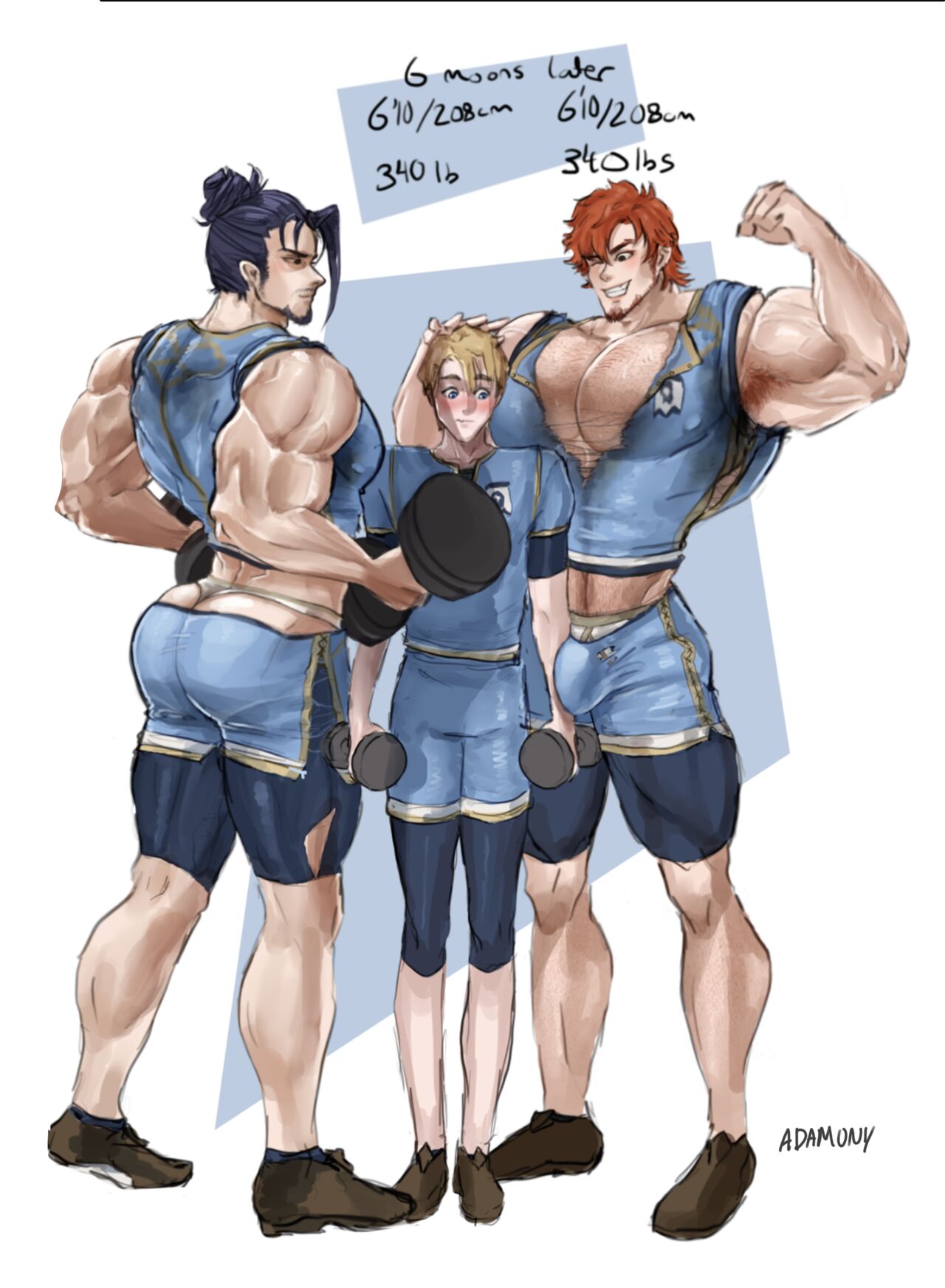 Felix and Sylvain Hit the Weights page 5 full